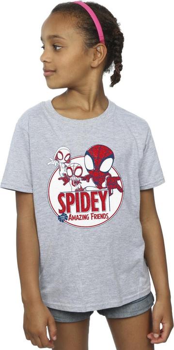 Actual product image Girls Spidey And His Amazing Friends Circle Cotton T-Shirt (104)