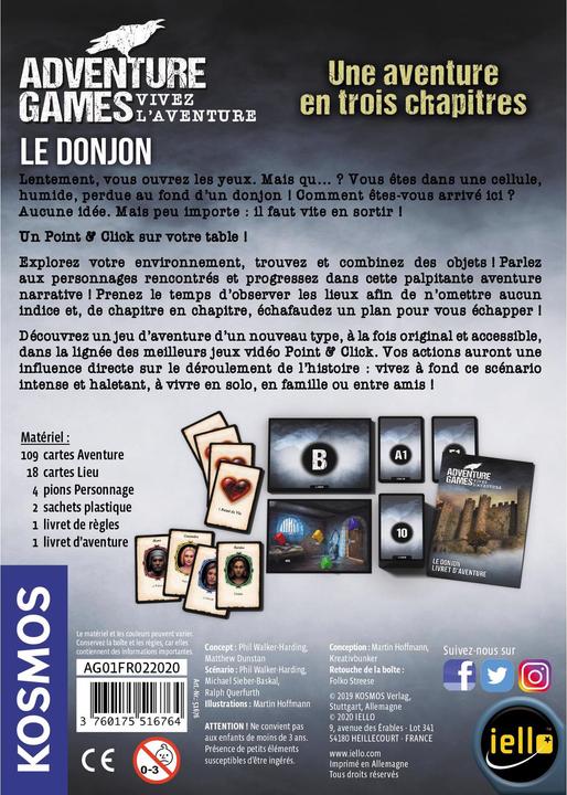 Produktbild Iello Familienspiel Adventure Games: Le Donjon (Französisch)