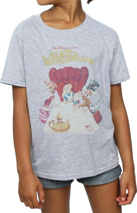 Immagine prodotto Disney Alice In Wonderland Retro Poster Maglietta Ragazze (140, 146)