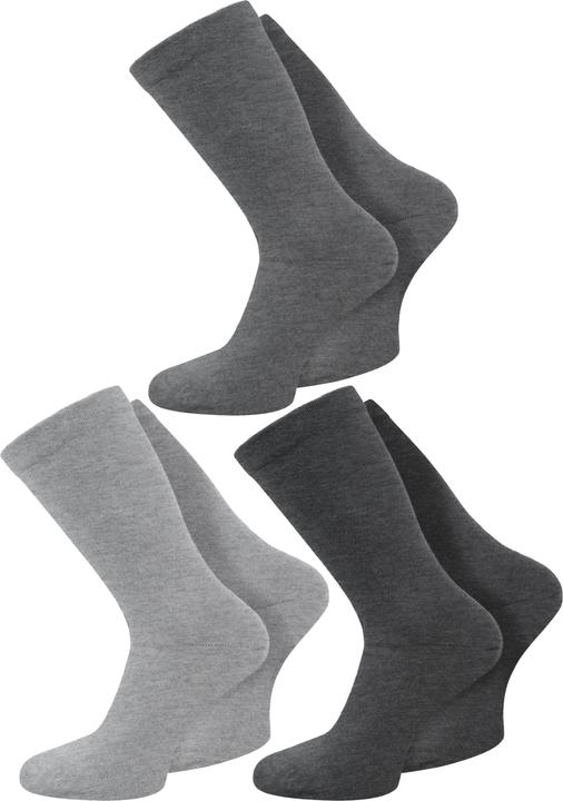 Actual product image Normani 3 pairs of health socks with comfort waistband (pack of 3, 43 - 46)