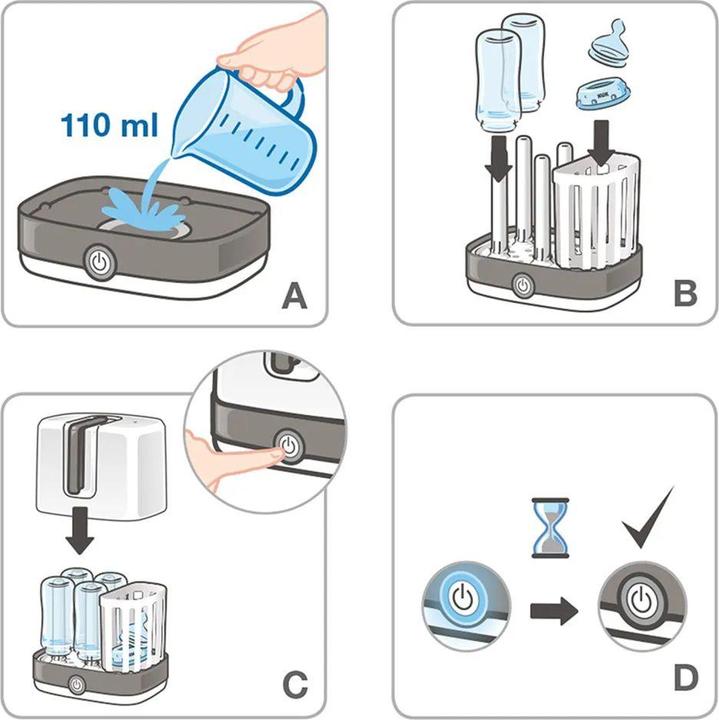 Produktbild NUK Sterilisatoren & Vaporisatoren Premium Starter-Set 10-tlg. - Dampfsterilisator
