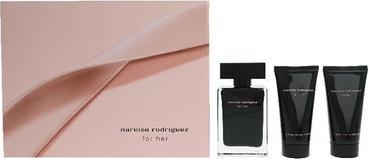 Produktbild Narciso Rodriguez For Her - Eau De Toilette 50 ml, Körperlotion 50 ml, Duschgel 50 ml (Parfum set)