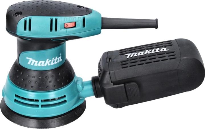 Immagine prodotto Makita BO 5031 Levigatrice ad orbita casuale 300 Watt 125 mm + 50x carta vetrata K80 + Makpac (Levigatrici rotorbitali, 300 W)