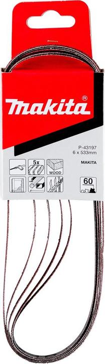 Image du produit Makita Rubans abrasifs 6 x 533 mm (60)