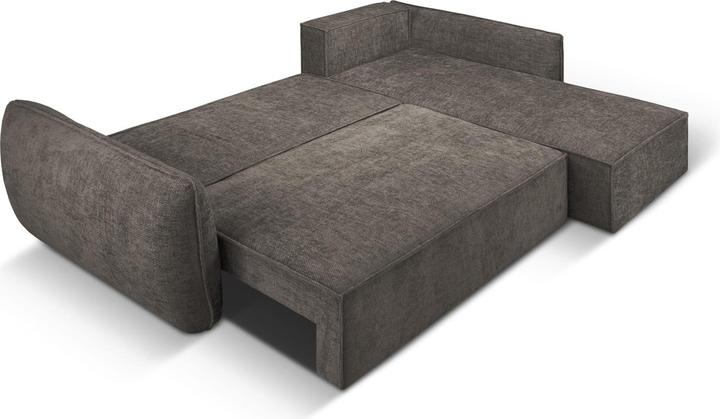 Actual product image Micadoni Right Corner Sofa With Bed Function And Box, "Kaelle", 4 Seats, 252x165x87Made in Europe (Corner sofa)
