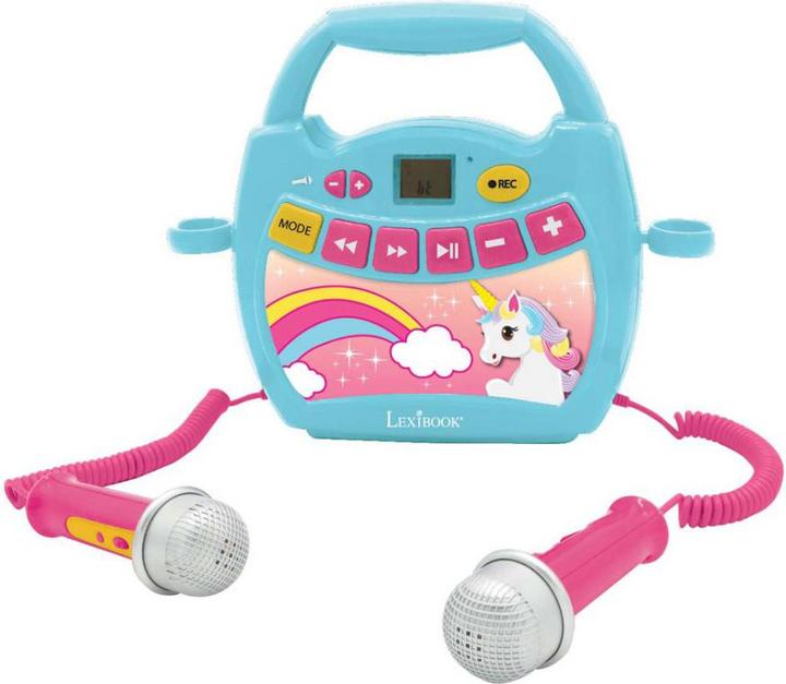 Immagine prodotto Lexibook Lettore musicale digitale portatile Unicorn con 2 microfoni (MP300UNIZ)