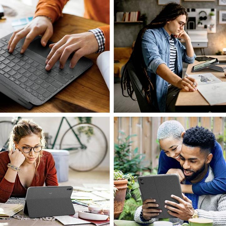 Image du produit Logitech Combo Touch Pour Ipad (10th Gen) (DE, iPad 2022 (10e génération))