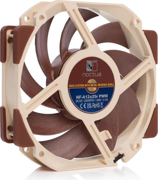 Actual product image Noctua NF-A12x25r PWM fan (120 mm, 1 x)