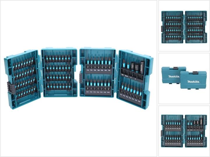 Actual product image Makita Impact Black Bit Set (Cross Phillips PH M2, Cross Phillips PH M3, Cross Pozidriv PZ M2, Cross Pozidriv PZ M3, Hexagon socket TX M20, Hexagon socket TX M30)