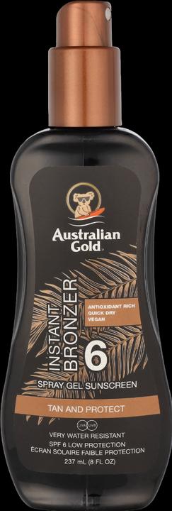 Produktbild Australian Gold Spray Gel mit Bronzer (Sonnenspray, Sonnengel, Bis SPF 10, 237 ml)