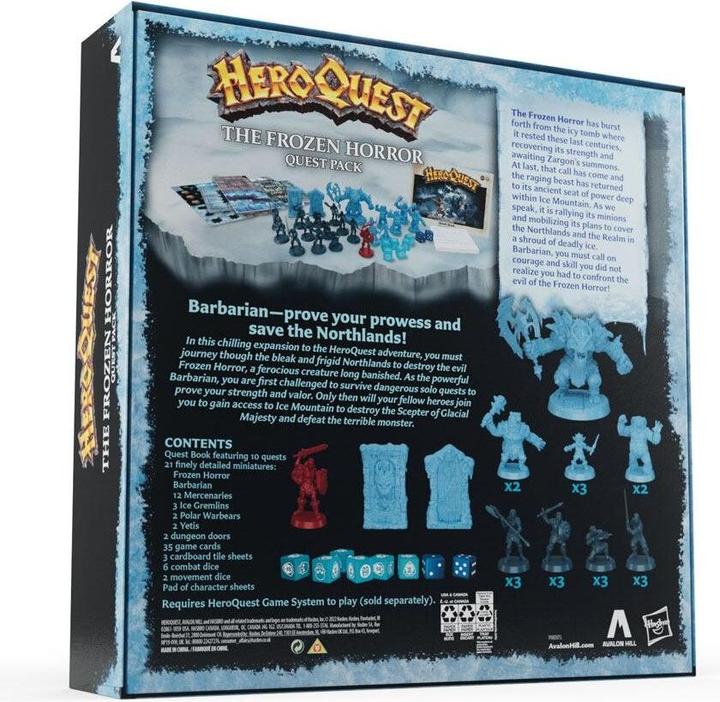 Actual product image Hasbro HeroQuest - Expansion - Frozen Horror (HABF5815UU0) (English)