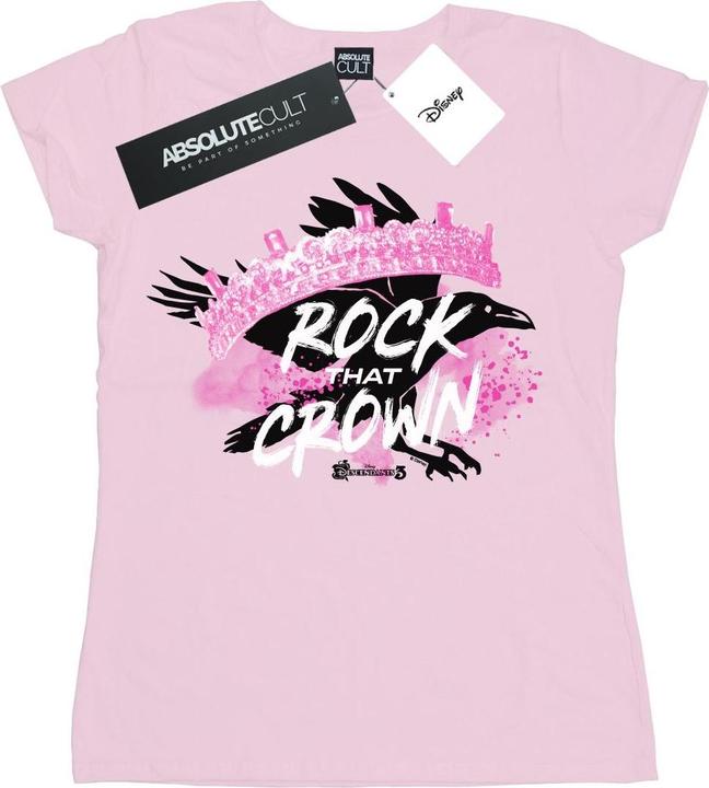 Actual product image Disney Womens/Ladies The Descendants Rock That Crown Cotton T-Shirt (L)