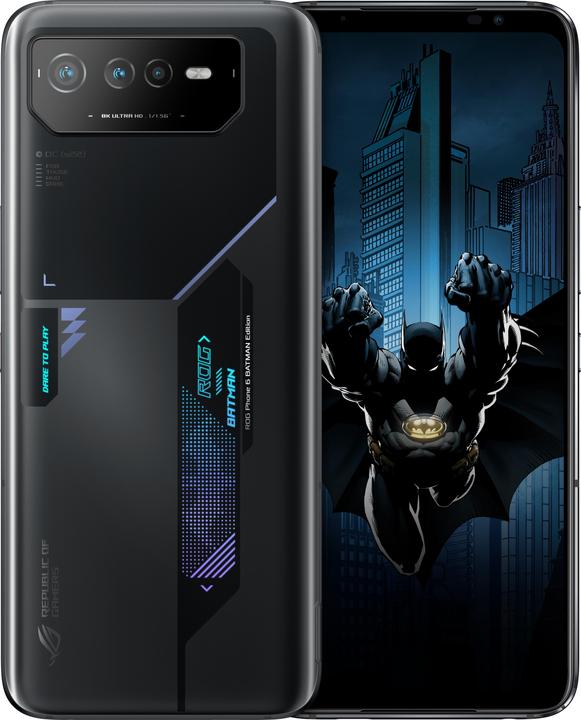 ASUS ROG Phone 6 Batman Edition (256 Go, Noir, 6.78", Double SIM, 50 Mpx, 5G)