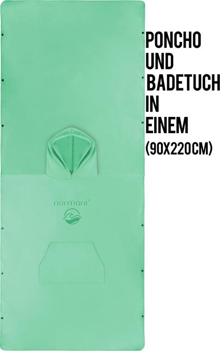Actual product image Normani Weicher Mikrofaser Badeponcho Nosara (90 x 220 cm)
