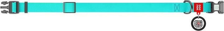 Actual product image Waudog Waterproof glowing dog collar with QR passport 40 mm wide, 46-70 cm long (40, Dog, Dog sport)