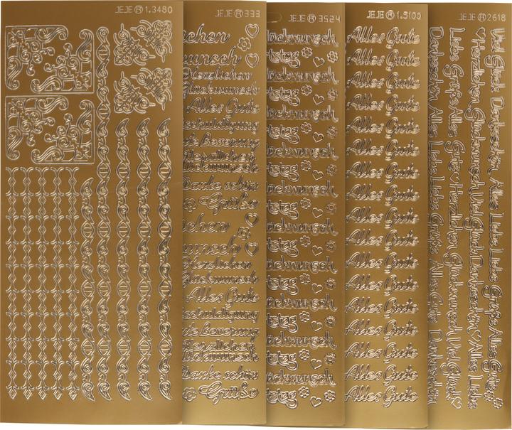 Image du produit VBS Kit d'autocollants en relief "Félicitations".