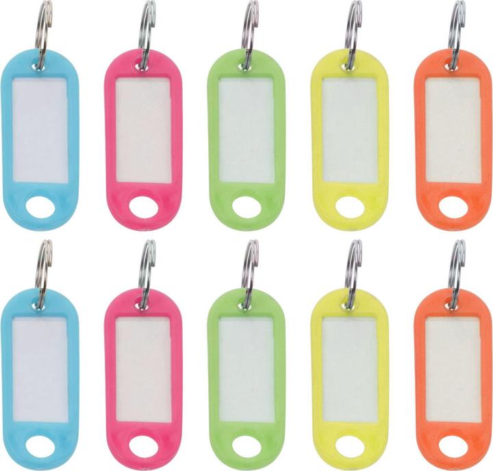 Produktbild Easygift Schlüsselanhänger mit Schildern zum Beschriften, 10 Stück