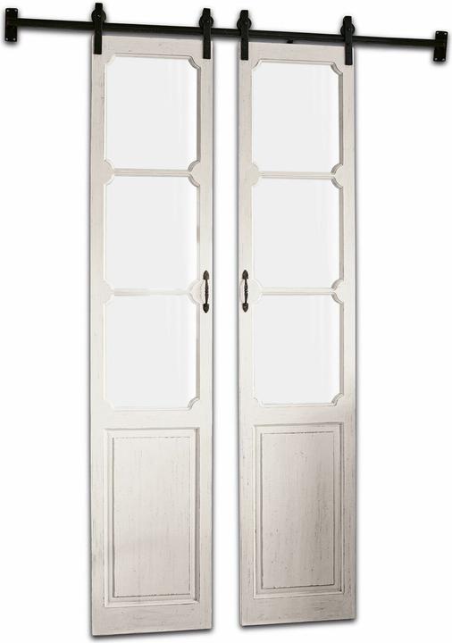 Image du produit Loberon Porte coulissante double Tibout crème antique