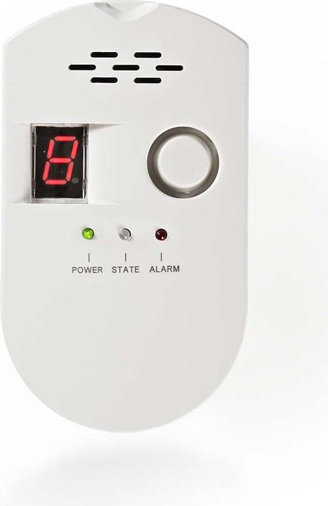 Actual product image Nedis Gas alarm | Mains power supply | Sensor service life: 10 years | EN-compliant: EN 50194-1:2009 / E