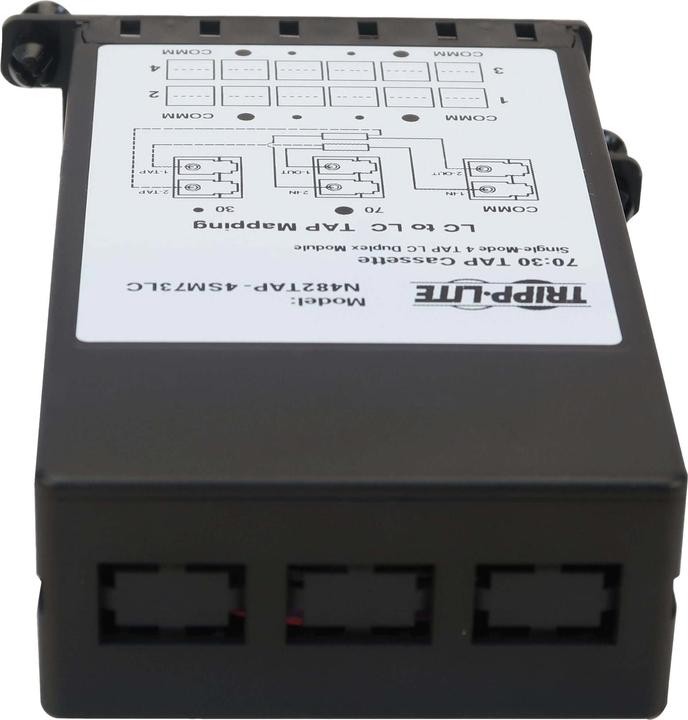 Immagine prodotto Eaton TRIPPLITE Cassetta TAP in fibra - Monomodale 4x Duplex LC 70/30 Split