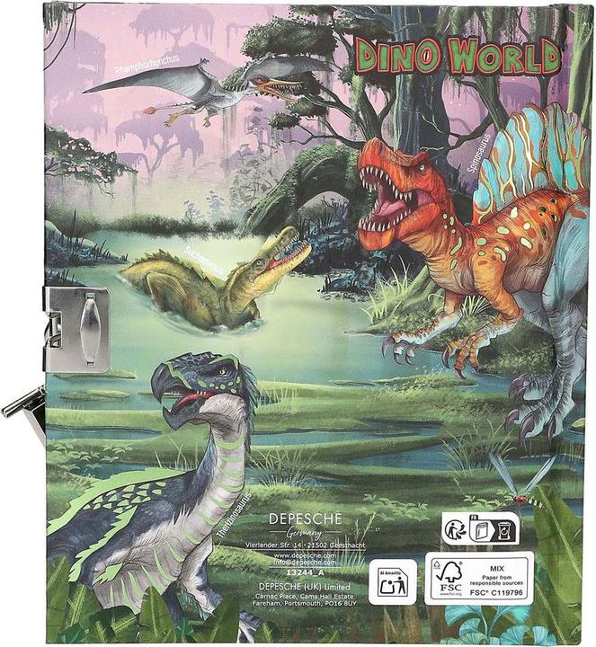 Image du produit Dino World - Diary With Padlock ( 0413244 ) (À rayures)