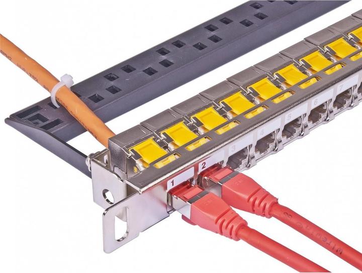 Image du produit Wirewin Panneau de brassage 24 ports 0,5 U, blindé