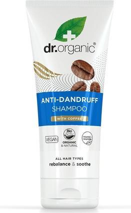 Dr. Organic DR.ORGANIC Organic Coffee Anti-Dandruff Shampoo przeciwłupieżowy szampon z ekstraktem z organicznej (200 ml, Flüssiges Shampoo)