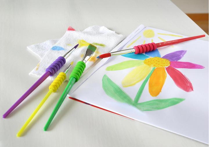 Image du produit Faber-Castell Set de brosses Soft-Touch 4 tailles (12 mm)