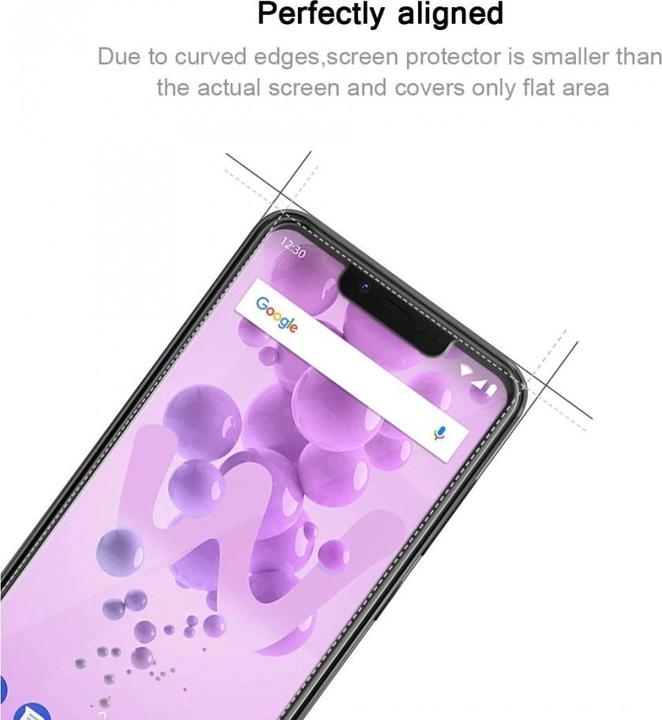 Immagine prodotto Screenguard Wiko View 2 Go Pellicola protettiva in vetro Custodia dal design amichevole (1 Pezzo/i, Wiko View 2 Go)