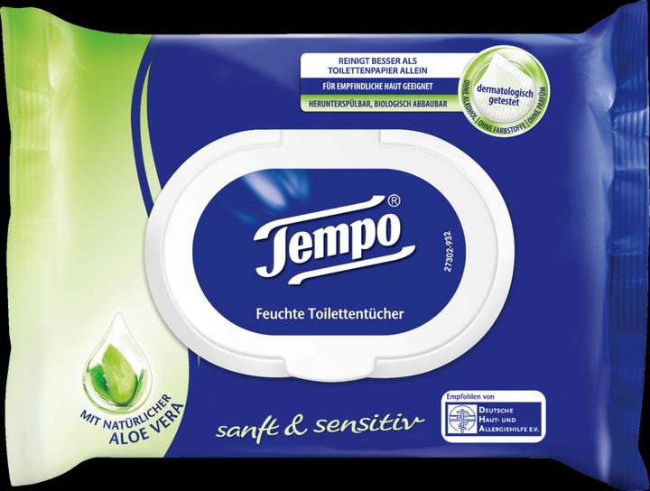 Produktbild Tempo Feuchttücher sanft&sensitiv Aloe Vera (42 Stück)