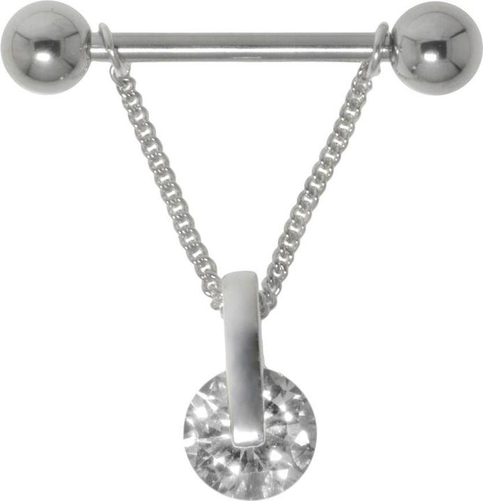 Immagine prodotto Bijouteria Piercing petto (Acciaio chirurgico 316L, Argento 925, Zirconia)
