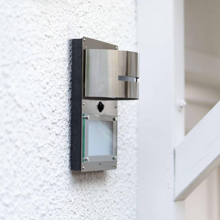 Actual product image Grafner Stainless Steel Wall Lamp with Motion Detector and House Number Light 88HN Luminaire (E27)