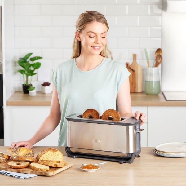 Actual product image Ninja 3-in-1 Multifunctionele Toaster, Grillplaat en Panini Maker - 7 Roosterstanden - RVS - ST202EU