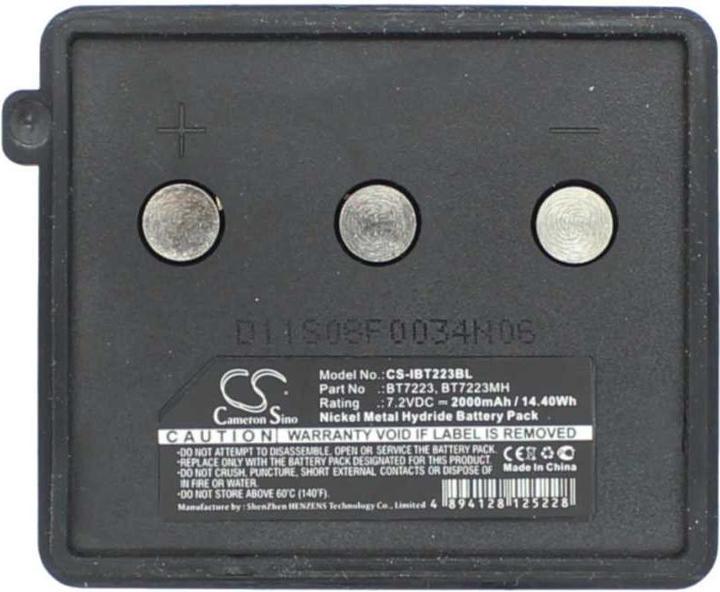 Actual product image XCell Crane battery NiMH 7.2V 2000mAh replaces Itowa BT7223 (7.20 V, 2000 mAh)
