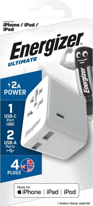 Actual product image Energizer AV Ultimate Adapter - EU travel adapter