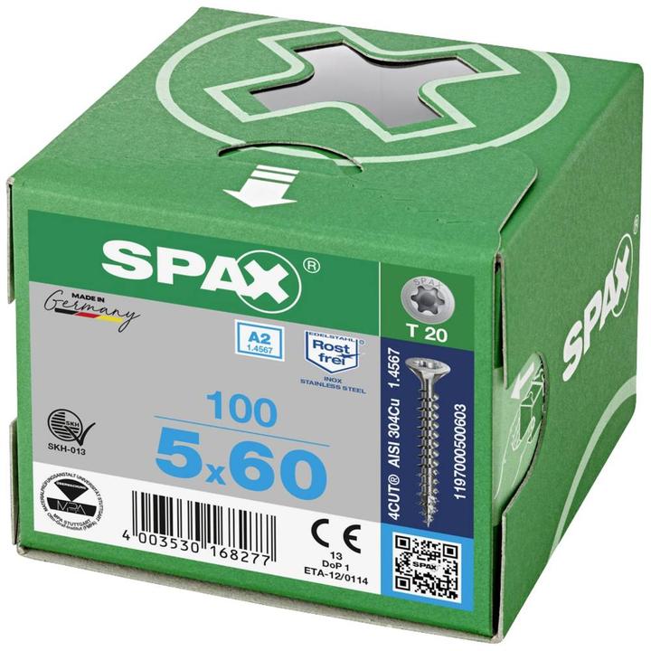 Produktbild Spax Spanplattenschrauben SK, T20 5,0x50 mm (200 Schrauben pro Stück)