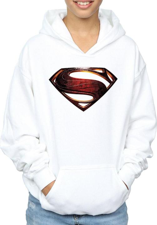 Immagine prodotto Justice League Movie Superman Emblem Felpa con Cappuccio Ragazzi (128)
