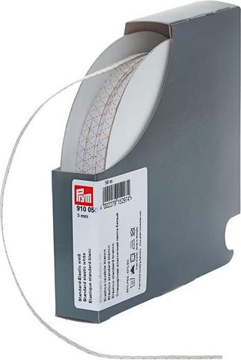 Produktbild Prym Standard-Elastic, weiss 10 mm, Kassette 25 m