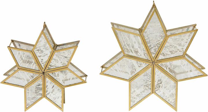 Immagine prodotto Loberon Set di 2 portacandele Zaydan oro/argento (23 x 22 x 6 cm)