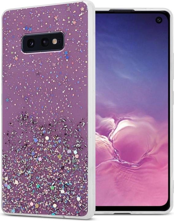 Lila mit Glitter