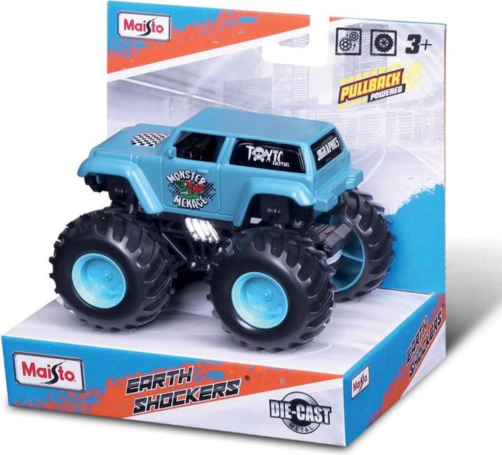Actual product image Maisto Earth Shockers with pullback motor assorted