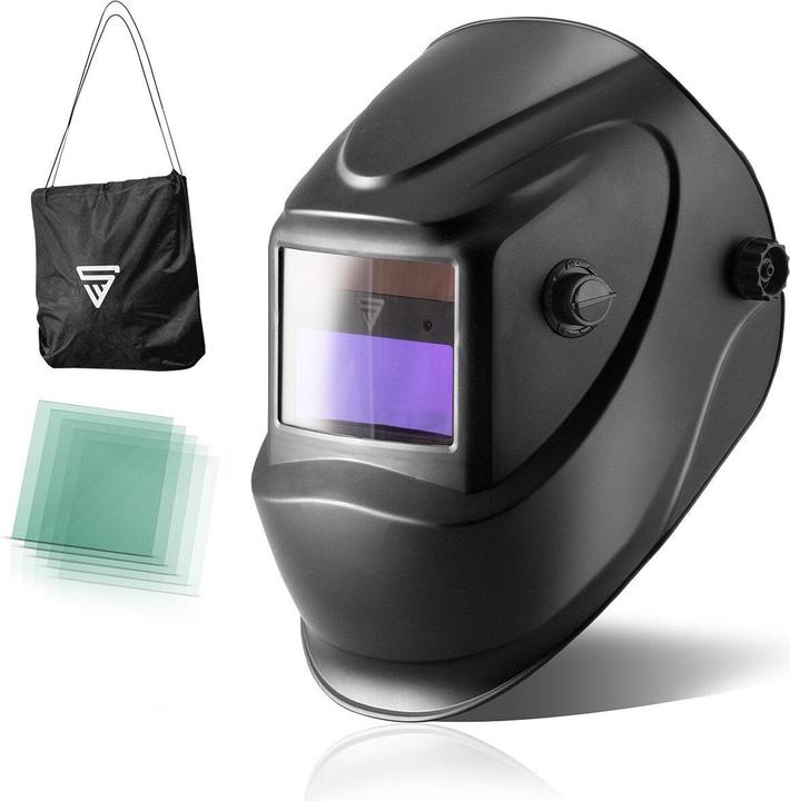 Actual product image Stahlwerk Fully automatic welding helmet ST-450R black with 5 spare discs