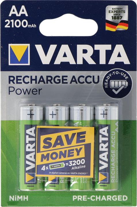 Varta Recharger Accu Power (4 pcs, AA, 2100 mAh)