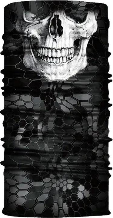 Actual product image Cbx Tubular scarf, bandana for adults with motif, for Halloween, motorbike riding, etc.