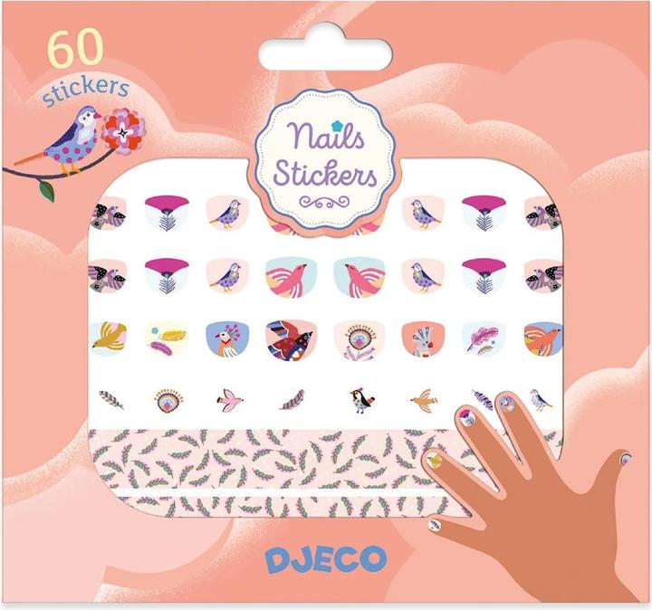 Image du produit Djeco Stickers pour ongles Plumes (Décoration des ongles, Multicolore)