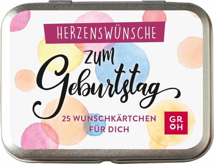 Actual product image :Herzenswünsche zum Geburtst