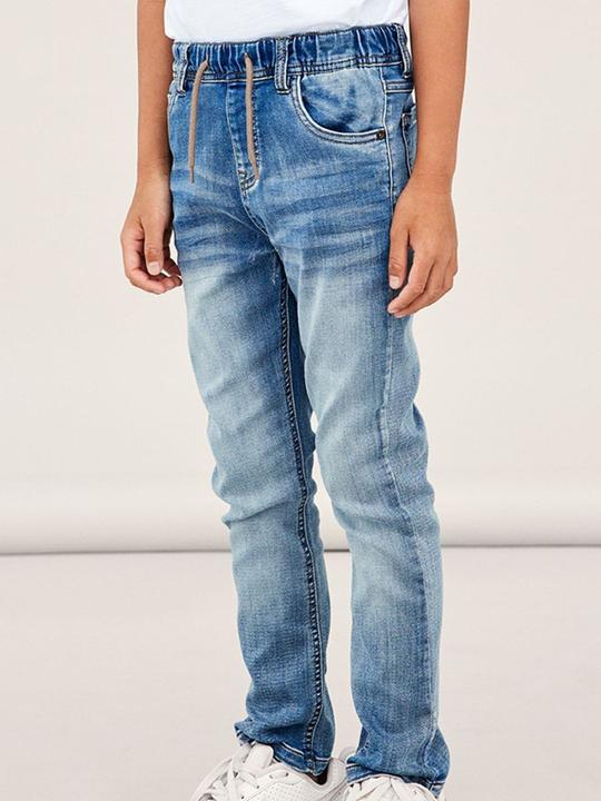 Immagine prodotto Name it Pantaloni della tuta Robin a gamba dritta in denim (164)
