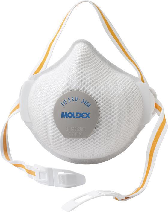 Moldex Respirator Air Plus ProValve 340801 EN 149:2001 + A1:2009 FFP3 R D integrated exhale valve (FFP3, 5 x)