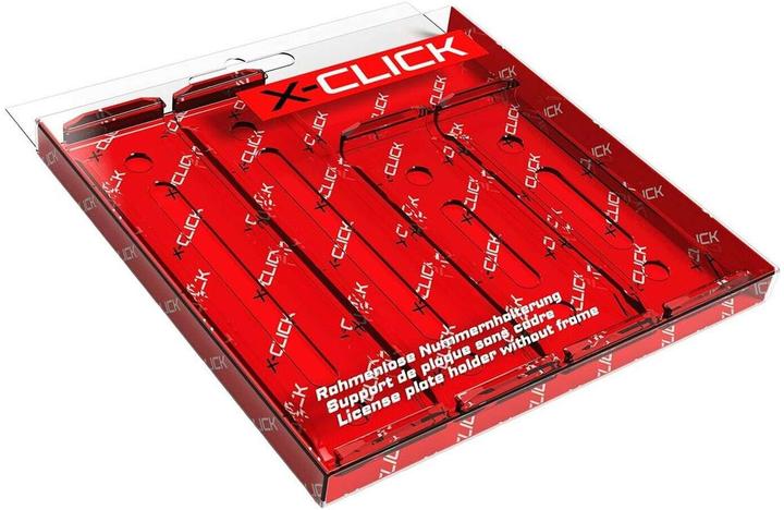 Produktbild X-Click Rahmenloser Nummernhalter (Front + Heck, Langformat)