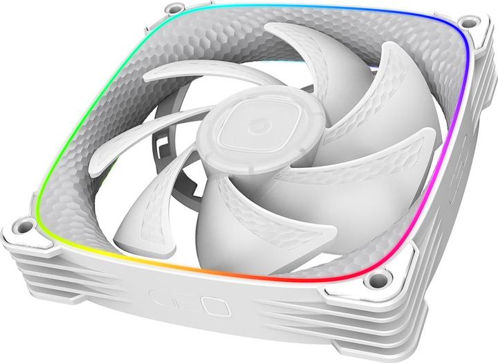 Actual product image Geometric Future Squama 2503W RGB fan - 120 mm, white (120 mm, 1 x)